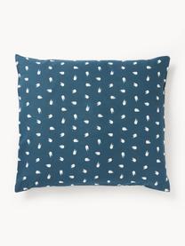 Katoenen kussenhoes Amma met stippenpatroon, Weeftechniek: renforcé Draaddichtheid 1, Blauw, B 60 x L 70 cm