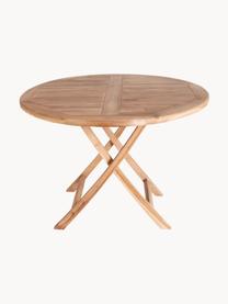 Składany stół ogrodowy z drewna tekowego Oviedo, Drewno tekowe, Drewno tekowe, Ø 100 x W 75 cm
