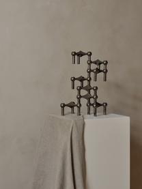 Candelabro Stoff Nagel, Metallo rivestito, Cromato, Ø 10 x Alt. 7 cm