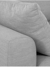 Sofa Zach (3-Sitzer), Bezug: Polypropylen Der hochwert, Füße: Kunststoff, Webstoff Grau, B 224 x T 90 cm