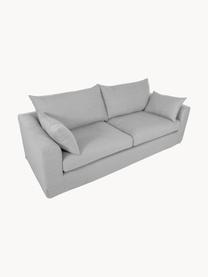 Sofa Zach (3-osobowa), Tapicerka:  polipropylen Dzięki tkan, Nogi: tworzywo sztuczne, Szara tkanina, S 224 x G 90 cm