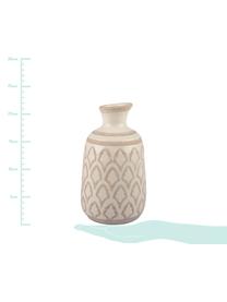 Vase Rustica aus Keramik, Keramik, Cremefarben, Beige, Ø 14 x H 22 cm