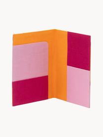 Custodia per il passaporto Sunset Waves, cotone, cartone, Arancione, rosa, Larg. 10 x Alt. 14 cm