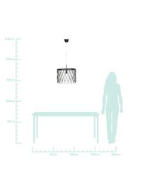 Kleine design hanglamp Gatsby, Zwart, Ø 45 x H 32 cm