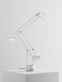 Lampa biurkowa Tizio, Stelaż: aluminium powlekane, Biały, S 78 x W 66 cm