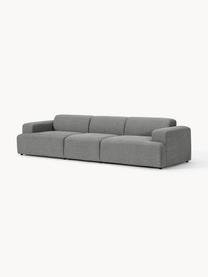 Sofa Melva (4-Sitzer), Bezug: 100 % Polyester Der strap, Gestell: Massives Kiefern- und Fic, Webstoff Dunkelgrau, B 319 x T 101 cm