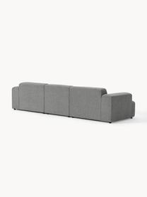 Sofa Melva (4-Sitzer), Bezug: 100 % Polyester Der strap, Gestell: Massives Kiefern- und Fic, Webstoff Dunkelgrau, B 319 x T 101 cm