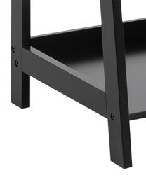 Regal Wally, Mitteldichte Holzfaserplatte (MDF), lackiert, Schwarz, B 63 x H 180 cm
