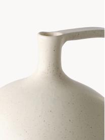 Design-Vase Jar, H 20 cm, Steingut, Off White, B 18 x H 20 cm