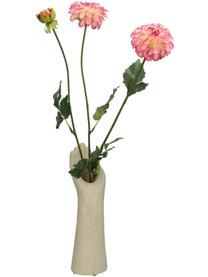 Vase Hand aus Steingut, Steingut, Beige, B 8 x H 25 cm