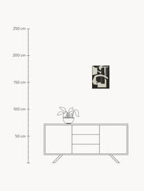 Stampa digitale incorniciata Silhouette, Immagine: cartoncino, Cornice: acciaio rivestito, Beige chiaro, nero, Larg. 30 x Alt. 43 cm