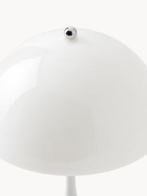 Mobilna lampa stołowa LED z funkcją przyciemniania Panthella, W 24 cm, Stelaż: aluminium powlekane, Białe szkło akrylowe, Ø 16 x W 24 cm