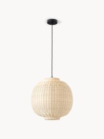 Handgefertigte Rattan-Pendelleuchte Chand, Lampenschirm: Rattan, FSC-zertifiziert, Beige, Ø 45 x H 43 cm