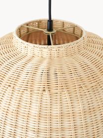 Handgefertigte Rattan-Pendelleuchte Chand, Lampenschirm: Rattan, FSC-zertifiziert, Beige, Ø 45 x H 43 cm