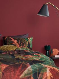 Bavlnená posteľná bielizeň Velvetleaf, Zelené a červené tóny