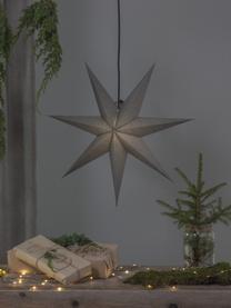 Estrella luminosa de papel Ozen, Papel, Gris, Ø 70 cm