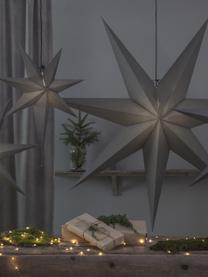 Estrella luminosa de papel Ozen, Papel, Gris, Ø 70 cm