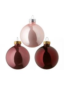 Set de bolas de Navidad Globe, Ø 6 cm, 49 pzas., Vidrio, Tonos rosa, Ø 6 cm