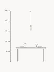 Suspension soufflée bouche Olivia, Blanc, Ø 13 x haut. 27 cm