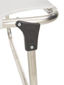 Gartenliege Fiam, Gestell: Aluminium, Bezug: Kunststoffgewebe (wetterf, Silbergrau, L 190 x B 58 cm