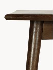 Table vintage bois de manguier Oscar, différentes tailles, Manguier massif, laqué, Bois de manguier, brun laqué, larg. 180 x prof. 90 cm