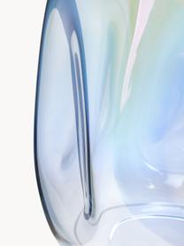 Velká ručně foukaná skleněná váza Rainbow, opalizující, Foukané sklo, Transparentní, opalizující, Ø 20 cm, V 35 cm