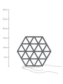 Silikon Topfuntersetzer Triangle in Grau, 2 Stück, Silikon, Grau, 14 x 16 cm