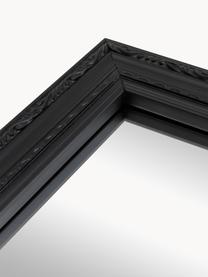 Specchio da parete barocco Muriel, Cornice: legno massiccio rivestito, Retro: pannello di fibra a media, Superficie dello specchio: lastra di vetro, Nero, Larg. 40 x Alt. 60 cm