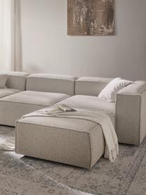 Sofa-Hocker Lennon aus Bouclé, Bezug: Bouclé (100 % Polyester) , Gestell: Massives Kiefernholz, Spe, Füße: Kunststoff Dieses Produkt, Bouclé Off White, B 88 x T 88 cm