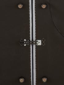 Modulare XL-Ottomane Lennon, Bezug: 100 % Polyester Der strap, Gestell: Massives Kiefernholz FSC-, Füße: Kunststoff, Webstoff Grau, B 357 x T 119 cm, Rückenlehne links