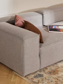 Diván modular grande Lennon, Tapizado: 100% poliéster Alta resis, Estructura: madera contrachapada de p, Patas: plástico Este producto es, Tejido gris, An 357 x F 119 cm, reposabrazos derecho