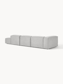 Modulaire XL chaise longue Lennon, Bekleding: 100% polyester De slijtva, Frame: massief grenenhout, multi, Poten: kunststof Dit product is , Geweven stof grijs, B 357 x D 119 cm, armleuning links