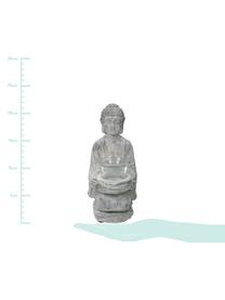 Portavelas Buddha, Figura: cemento, Gris, An 12 x Al 22 cm