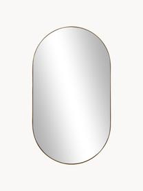 Ovaler Wandspiegel Lucia, Rahmen: Metall, Spiegelfläche: Spiegelglas, Rückseite: Mitteldichte Holzfaserpla, Goldfarben, B 40 x H 70 cm