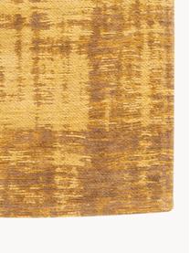Vloerkleed Rialto met abstract patroon, 100% polyester, Oker, mosterdgeel, B 80 x L 150 cm (maat XS)