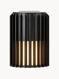 Outdoor wandlamp Aludra, Lampenkap: gecoat metaal, Diffuser: kunststof, Zwart, opaalwit, B 17 x H 17 cm