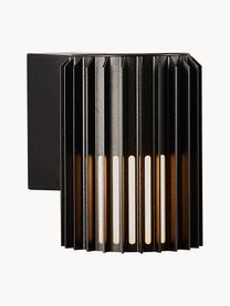 Exteriérové nástěnné svítidlo Matrix, Černá, opálově bílá, Š 12 cm, V 17 cm