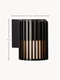 Außenwandleuchte Aludra, Lampenschirm: Kunststoff, Schwarz, B 17 x H 17 cm