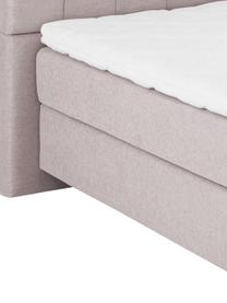 Premium boxspring bed Phoebe, Matras: 7-zones-pocketveringkern , Poten: massief gelakt beukenhout, Oudroze, 140 x 200 cm