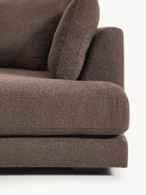 Bouclé-Ecksofa Tribeca, Bezug: Bouclé (93 % Polyester, 6, Gestell: Buchenholz, Kiefernholz, , Bouclé Dunkelbraun, B 274 x T 192 cm, Eckteil rechts