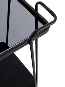 Wózek barowy modern Zaira, Czarny, S 60 x W 68 cm