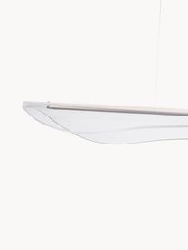 Velké závěsné LED svítidlo Cortina, Transparentní, zlatá, Š 120 cm, V 34 cm