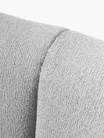 Modulares Bouclé-Sofa Sofia (2-Sitzer), Bezug: Bouclé (100 % Polyester) , Gestell: Fichtenholz, Spanplatte, , Bouclé Hellgrau, B 190 x T 103 cm