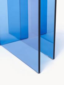 Glas-Beistelltisch Anouk, Glas, Blau, transparent, B 42 x H 50 cm
