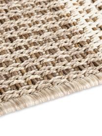 Tapis d'extérieur beige marron aspect jute Laon, Brun, beige