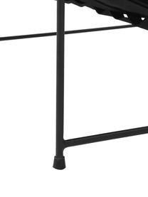 Polstersessel Wayne mit Metall-Gestell, Bezug: 80% Polyester, 20% Leinen, Gestell: Metall, pulverbeschichtet, Webstoff Schwarz, B 69 x T 74 cm