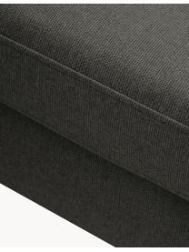 Ecksofa Luna, Bezug: 100 % Polyester Der strap, Gestell: Massives Buchenholz, Schi, Füße: Metall, galvanisiert Das , Webstoff Anthrazit, B 280 x T 184 cm, Eckteil rechts