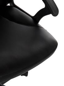 Silla giratoria de oficina Gino, Tapizado: cuero sintético (poliuret, Patas: metal recubierto, Ruedas: plástico, Negro, An 61 x F 61 cm