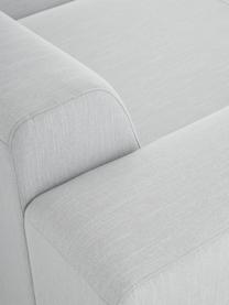 Ecksofa Melva (4-Sitzer) in Hellgrau, Bezug: 100% Polyester Der hochwe, Gestell: Massives Kiefernholz, FSC, Füße: Kunststoff, Webstoff Hellgrau, B 319 x T 196 cm