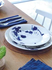 Sada porcelánového nádobí Pacific Blue, pro 4 osoby (16 dílů), Porcelán, Bílá, tmavě modrá, Pro 4 osoby (16 dílů)